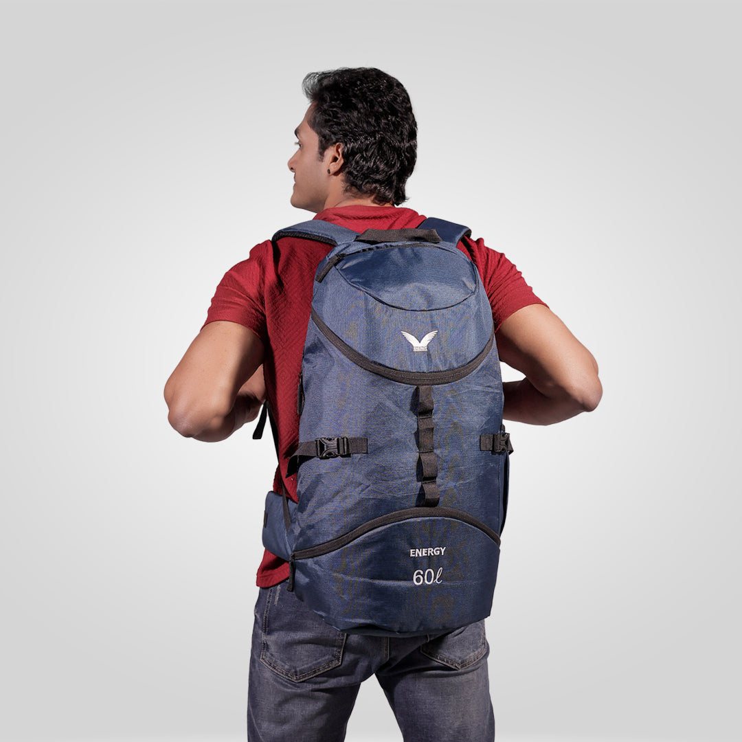Alpine X Backpack – 60L (Navy Blue Edition)