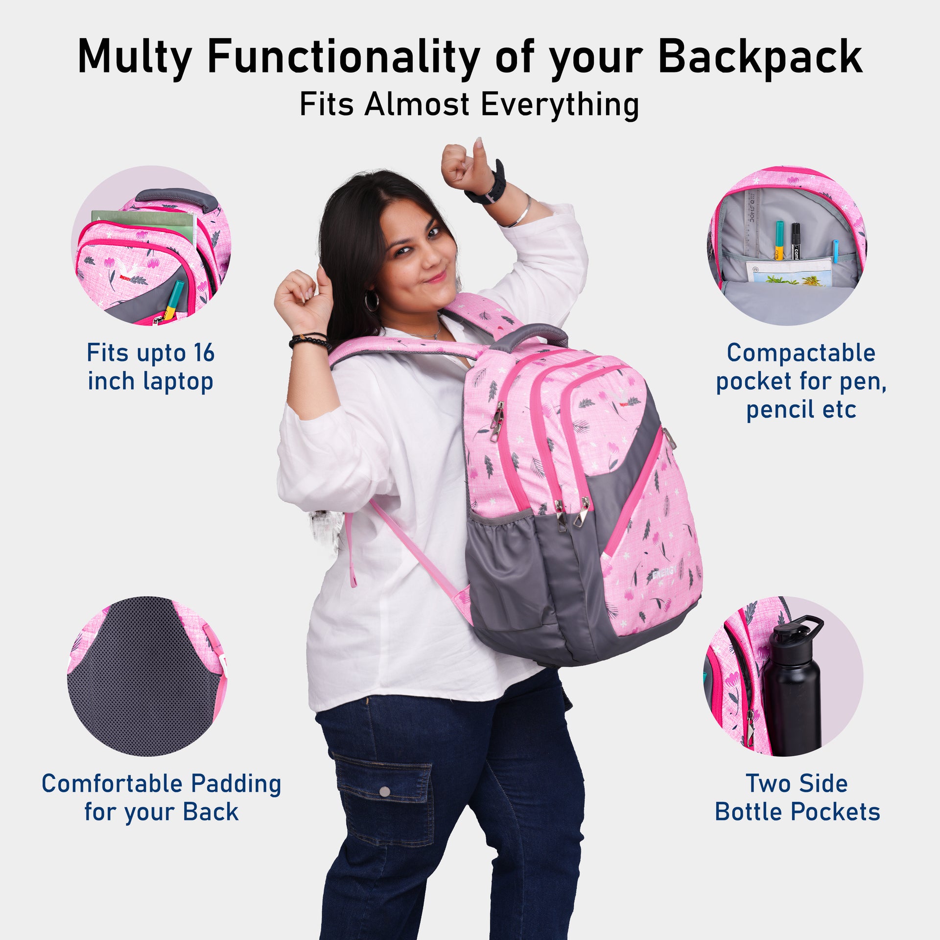 Energy Bags Floral Cherry