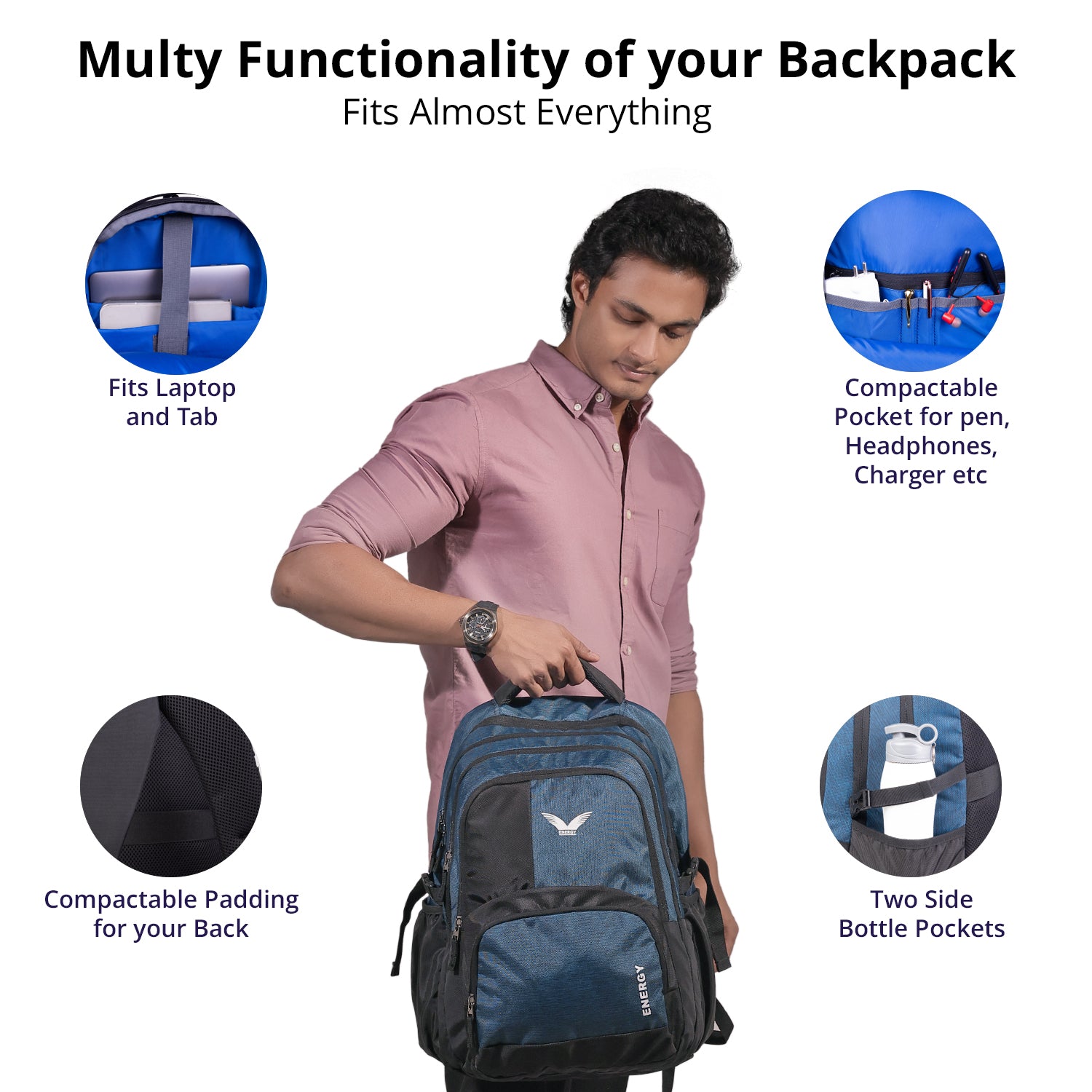 Energy Bags Adaptix Azure Blue